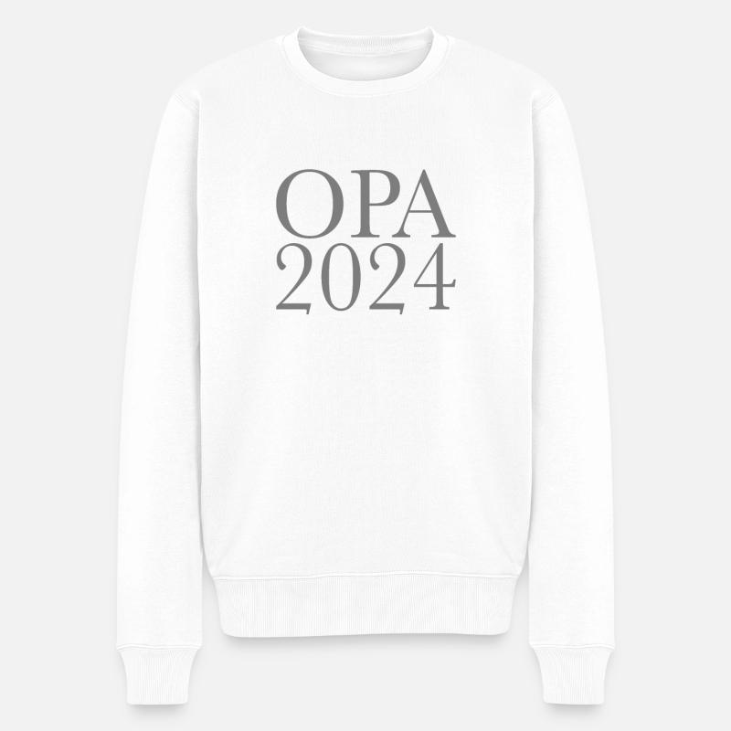 Grand-père 2024 - Pull Premium bio Homme - blanc