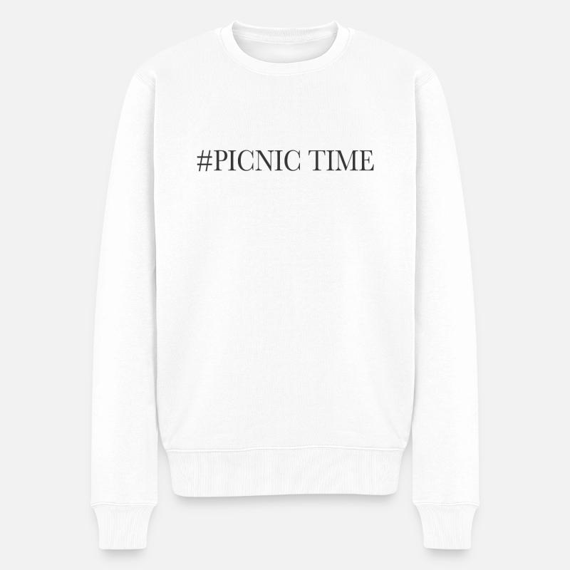Picknick - Männer Premium Bio Pullover - Weiß