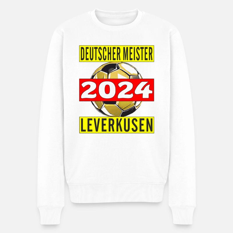 CHAMPION D’ALLEMAGNE 2024 LEVERKUSEN - Pull Premium bio Homme - blanc