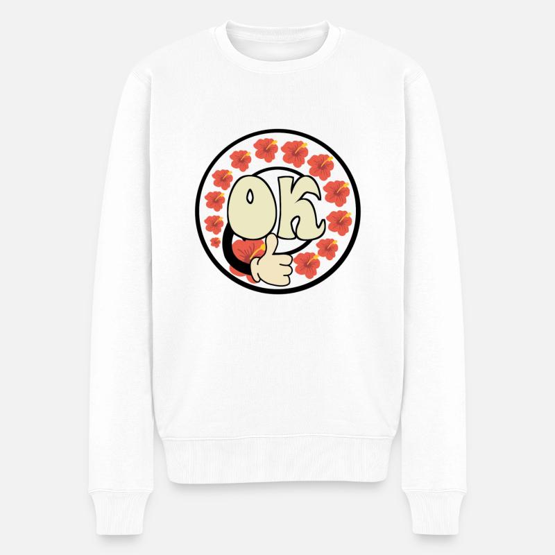 D’ACCORD - Pull Premium bio Homme - blanc