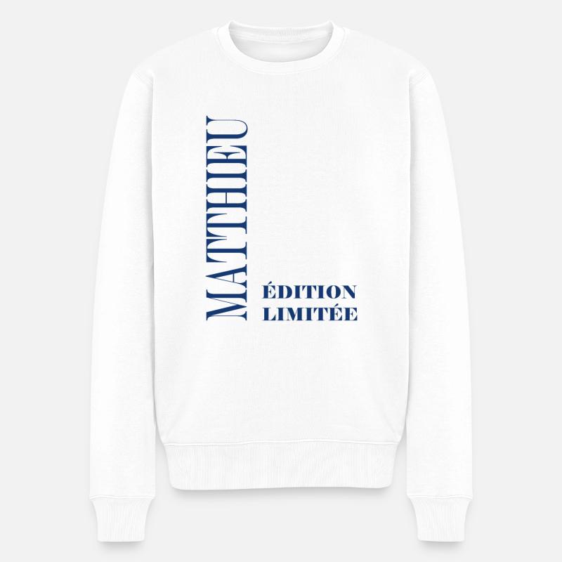 Matthieu - Pull Premium bio Homme - blanc