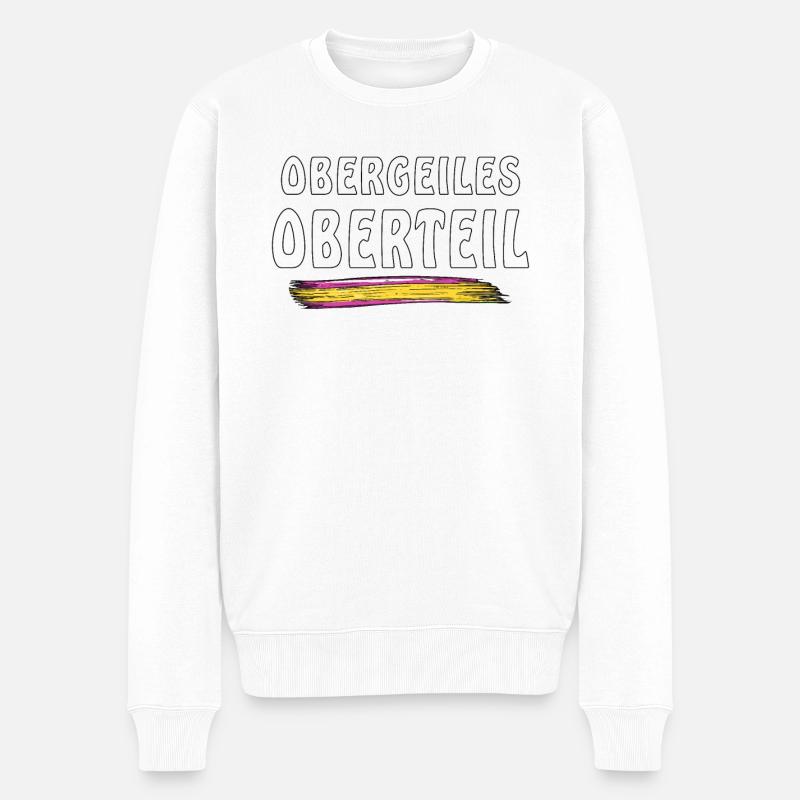 TOP GÉNIAL - Pull Premium bio Homme - blanc