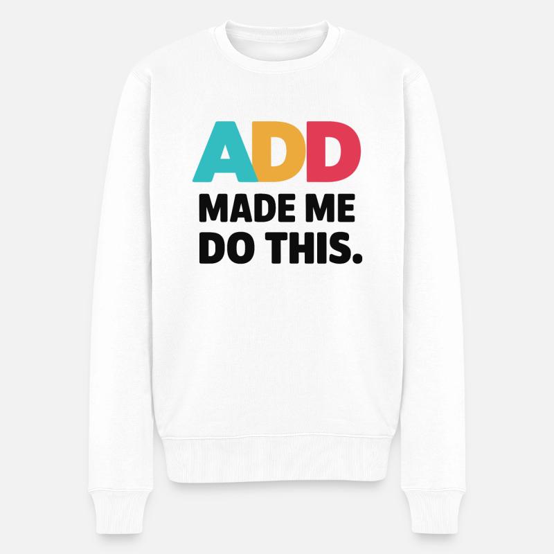 Neurodiversité Neurodivers TDA - Pull Premium bio Homme - blanc