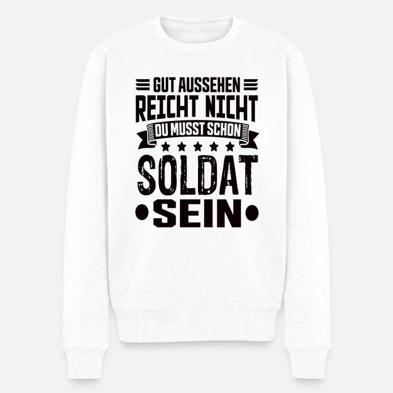 Soldat - Pull Premium bio Homme - blanc