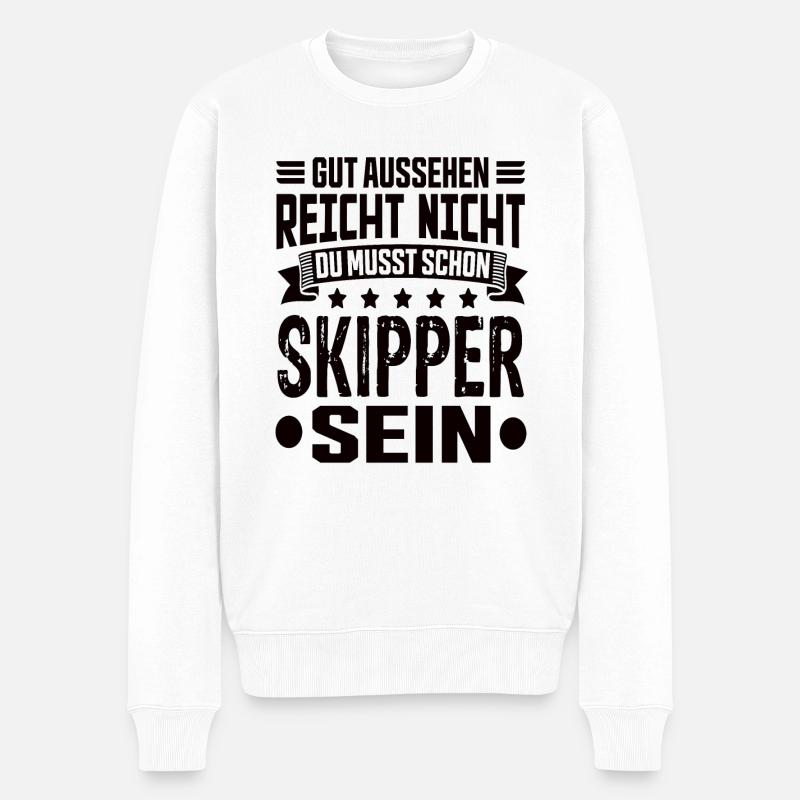 Skipper - Pull Premium bio Homme - blanc