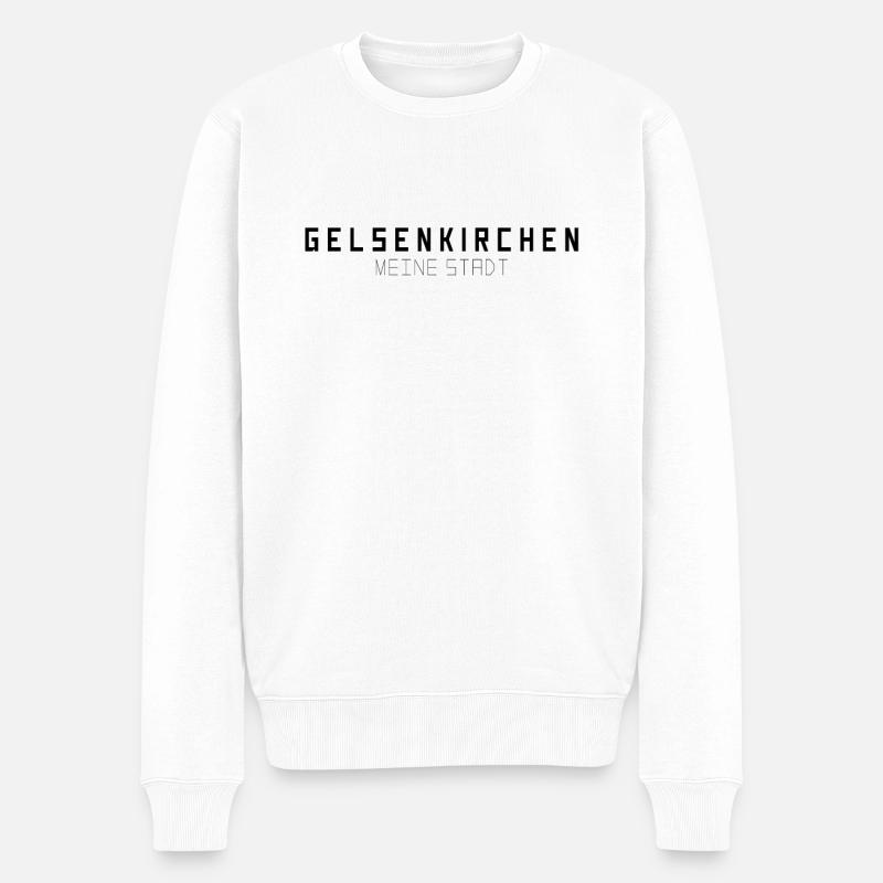 Gelsenkirchen Ma ville - Pull Premium bio Homme - blanc