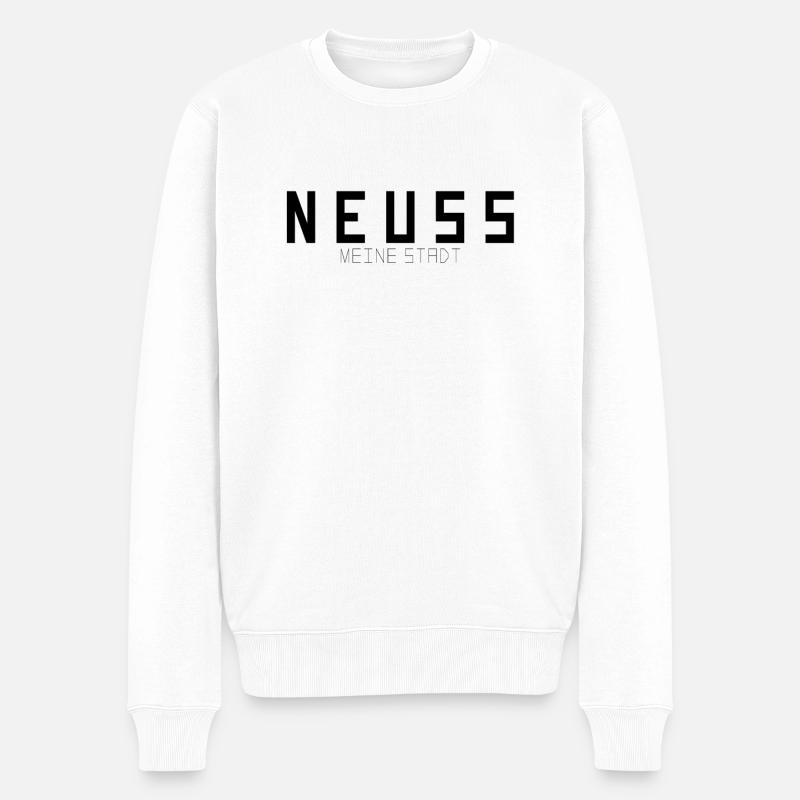 Neuss Meine Stadt - Männer Premium Bio Pullover - Weiß