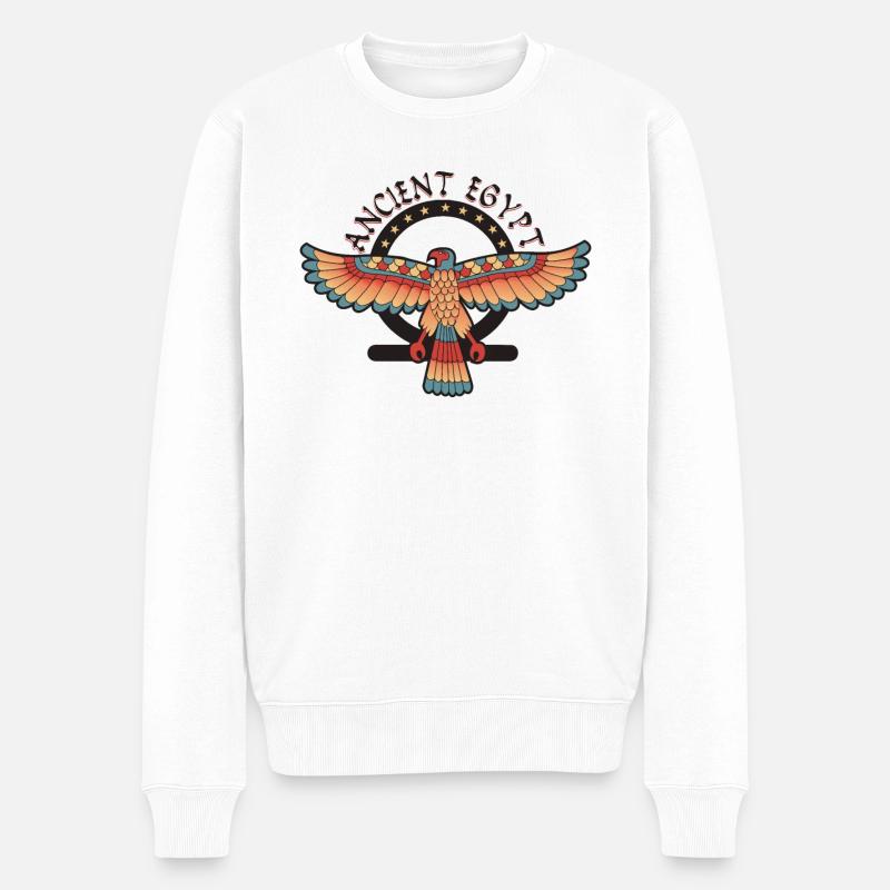 Altes Ägypten - Männer Premium Bio Pullover - Weiß