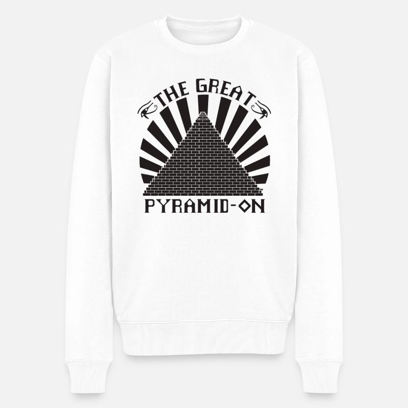 La Grande Pyramide - Pull Premium bio Homme - blanc