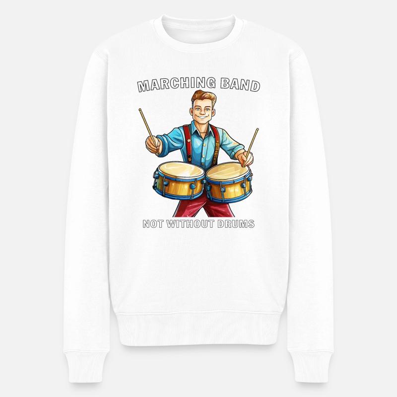 FANFARE PAS SANS TAMBOURS - Pull Premium bio Homme - blanc