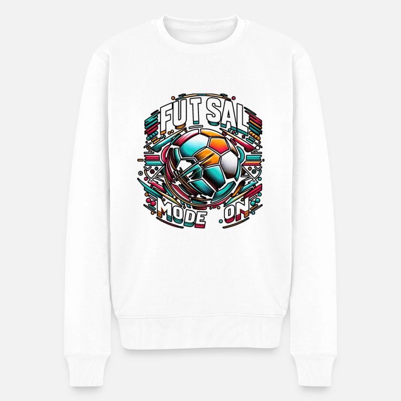 Mode Futsal sur 9 - Pull Premium bio Homme - blanc