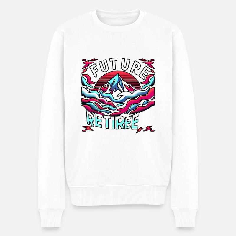 Futur retraité 5 - Pull Premium bio Homme - blanc