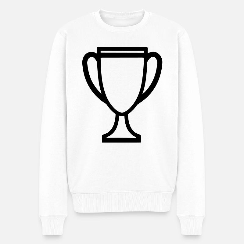 trophée - Pull Premium bio Homme - blanc
