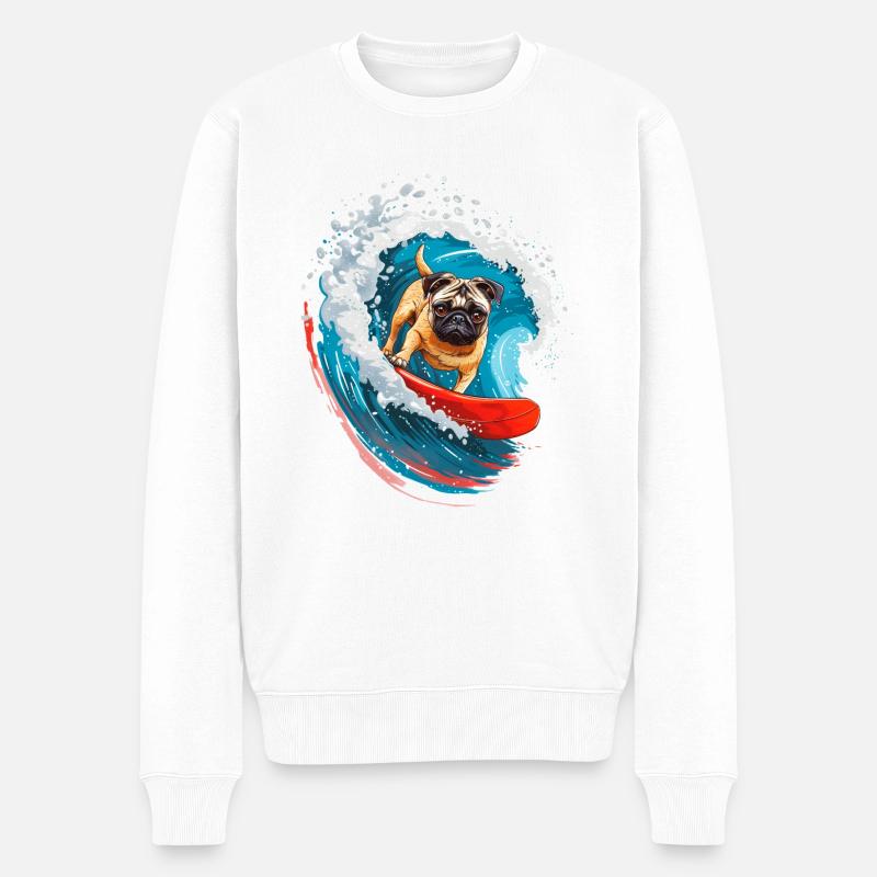 Petit bouledogue - Pull Premium bio Homme - blanc