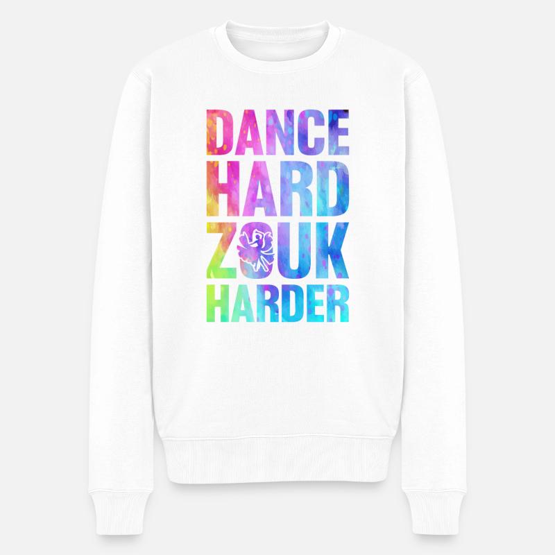 Funny Zouk Dancer Saying - Men's Premium Organic Jumper - white