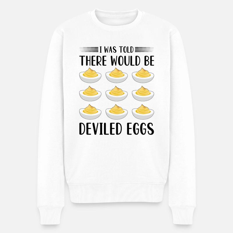 Devil's Egg Spell - Men's Premium Organic Jumper - white