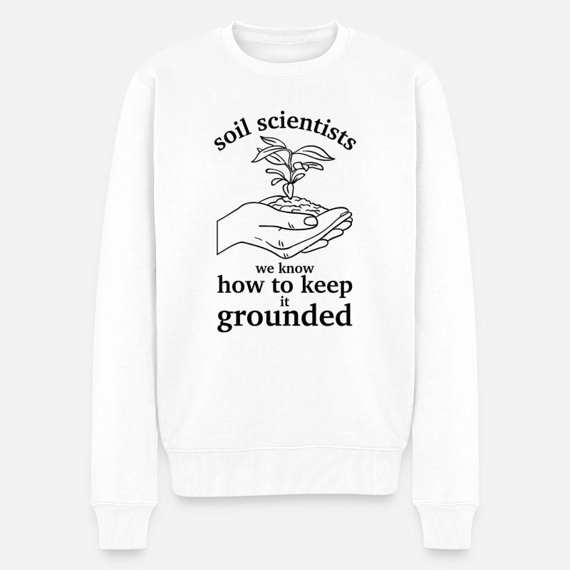 Pédologie pédologue - Pull Premium bio Homme - blanc