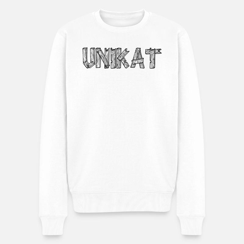 UNIKAT SDP Logo Unique - Pull Premium bio Homme - blanc