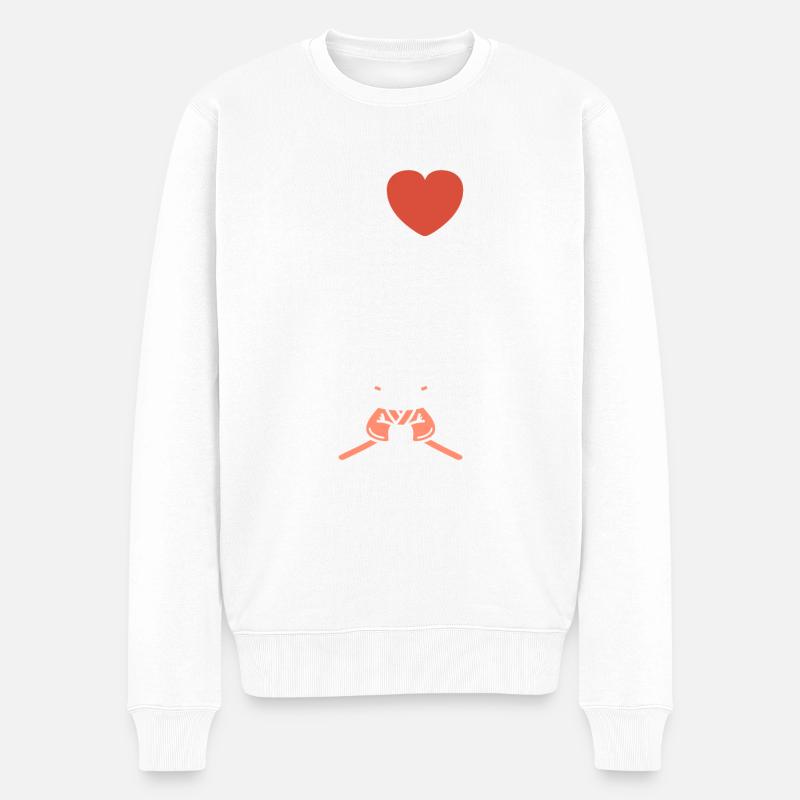 IAIDO - Männer Premium Bio Pullover - Weiß