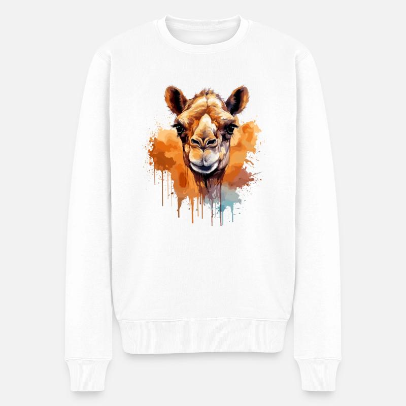 Tête de chameau - Pull Premium bio Homme - blanc