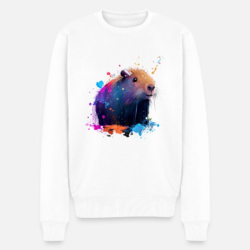 Capybara - Pull Premium bio Homme - blanc
