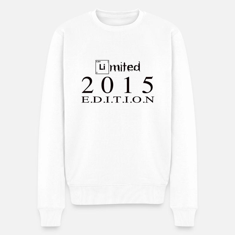 Limited Edition 2015 - Männer Premium Bio Pullover - Weiß