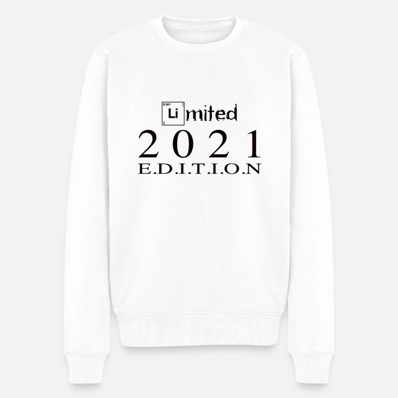 Limited Edition 2021 - Männer Premium Bio Pullover - Weiß
