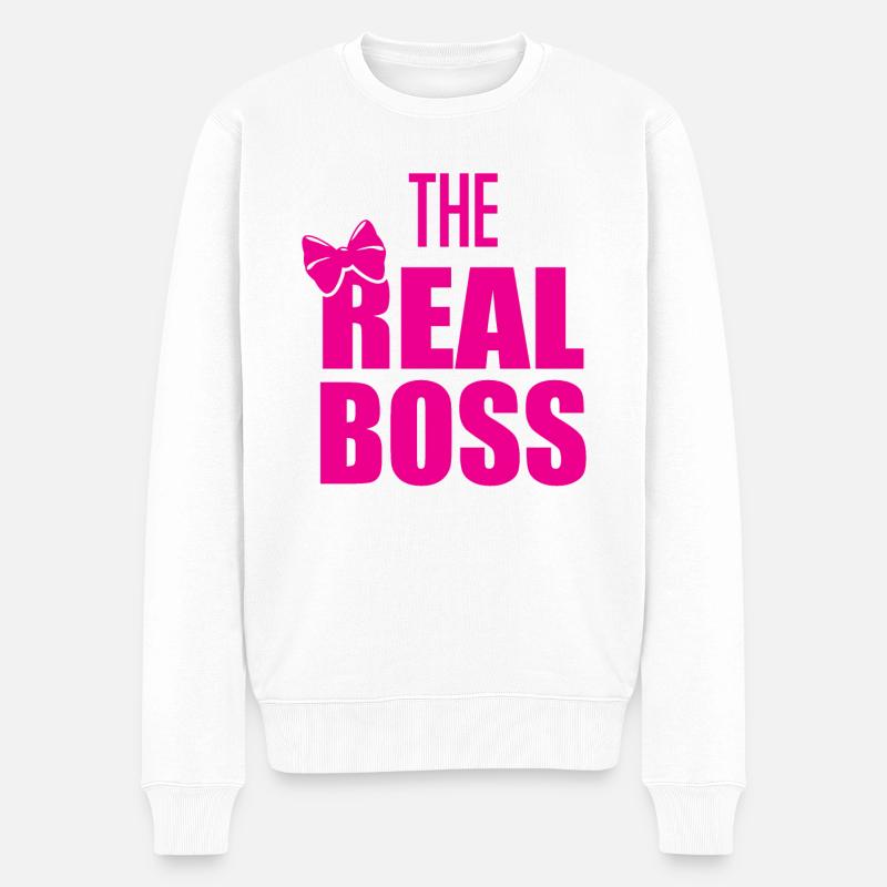 Le vrai patron - Pull Premium bio Homme - blanc