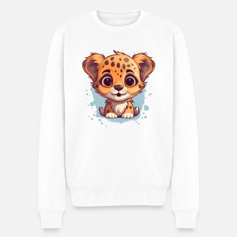Guépard Gepard - Pull Premium bio Homme - blanc