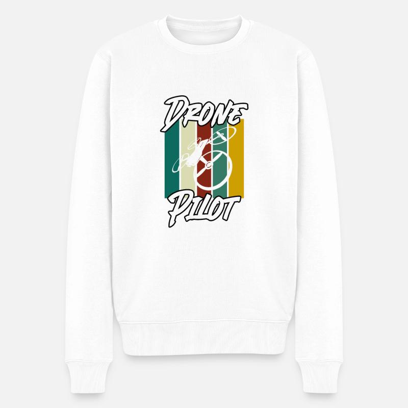Pilote de drone - Pull Premium bio Homme - blanc