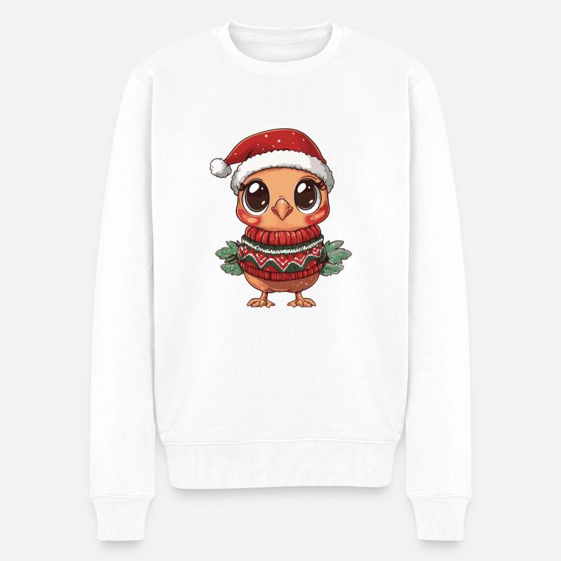 Truthan Weihnachten - Männer Premium Bio Pullover - Weiß