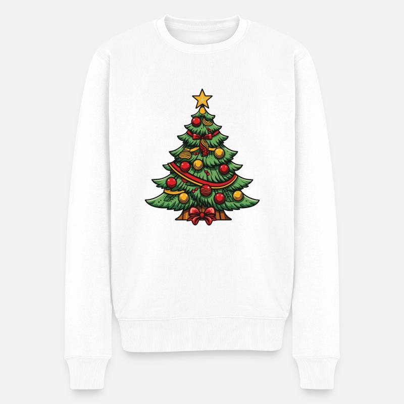 Sapin de Noël Noël - Pull Premium bio Homme - blanc