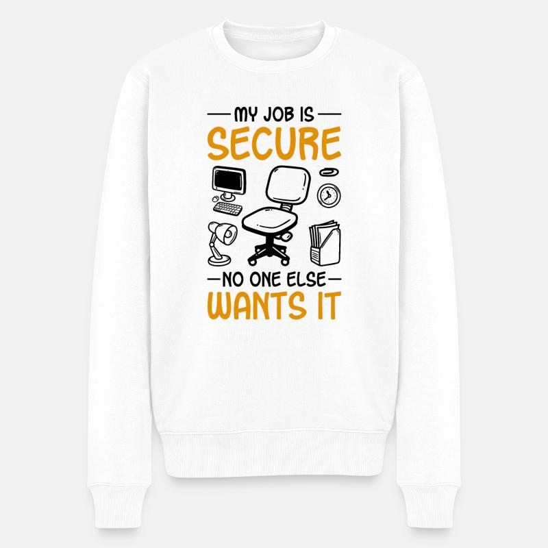 Humour de bureau - Pull Premium bio Homme - blanc