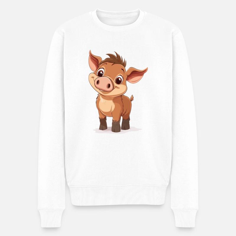 Bébé sanglier - Pull Premium bio Homme - blanc