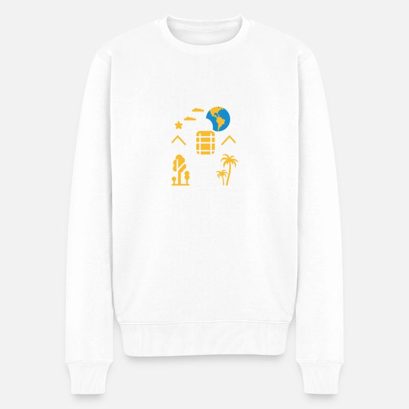 Voyage Humour vacances - Pull Premium bio Homme - blanc