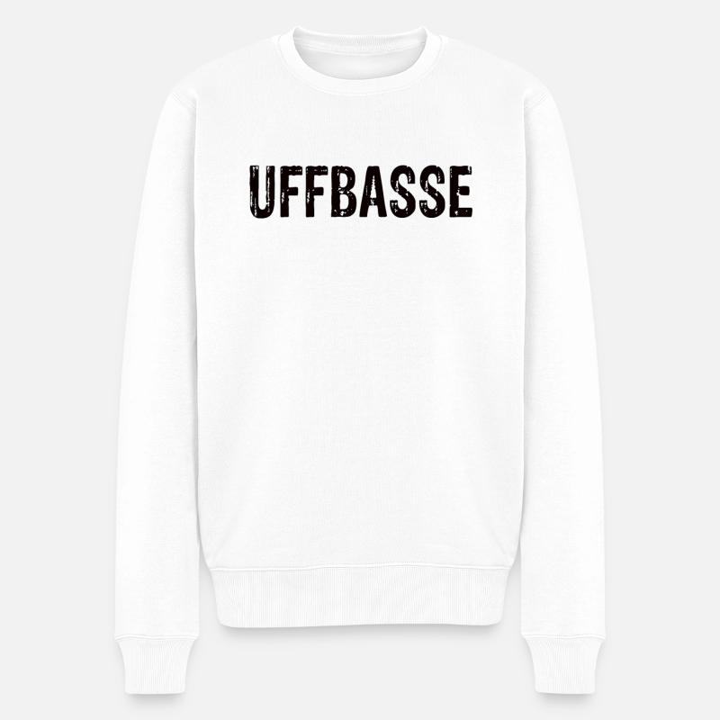 Uffbasse - Männer Premium Bio Pullover - Weiß
