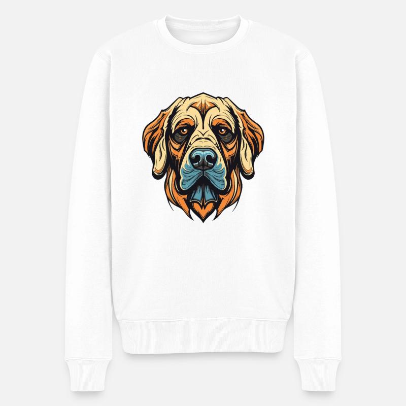 Portrait de chien Kangal - Pull Premium bio Homme - blanc
