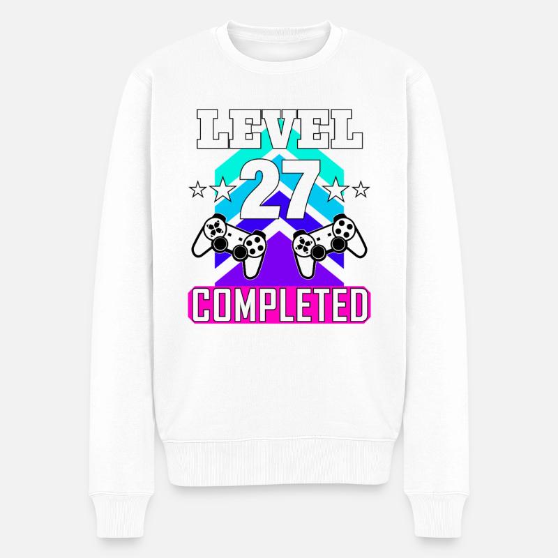 anniversaire de jeu haha comme - Pull Premium bio Homme - blanc