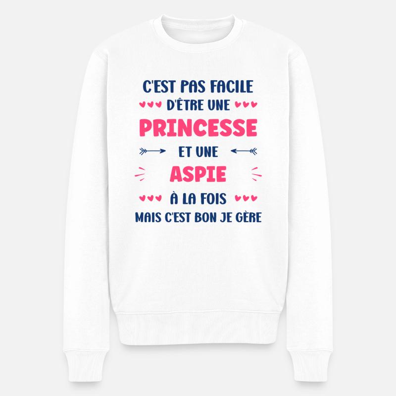 Aspie - Pull Premium bio Homme - blanc