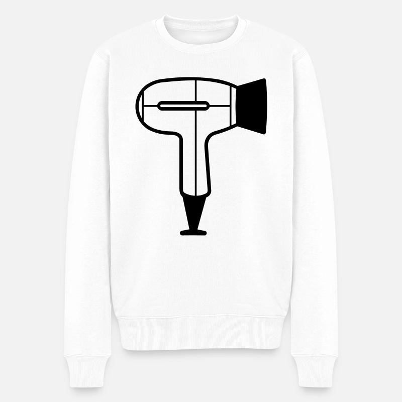 Seche cheveux - Pull Premium bio Homme - blanc