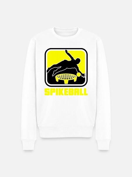 Kleuren kunnen | worden gewijzigd Spikeball Roundnet Plezier - Mannen Premium Bio sweater - wit