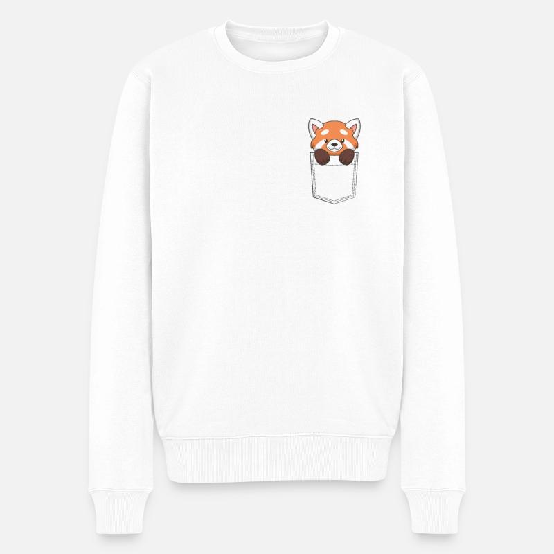 Panda dans le sac - Pull Premium bio Homme - blanc