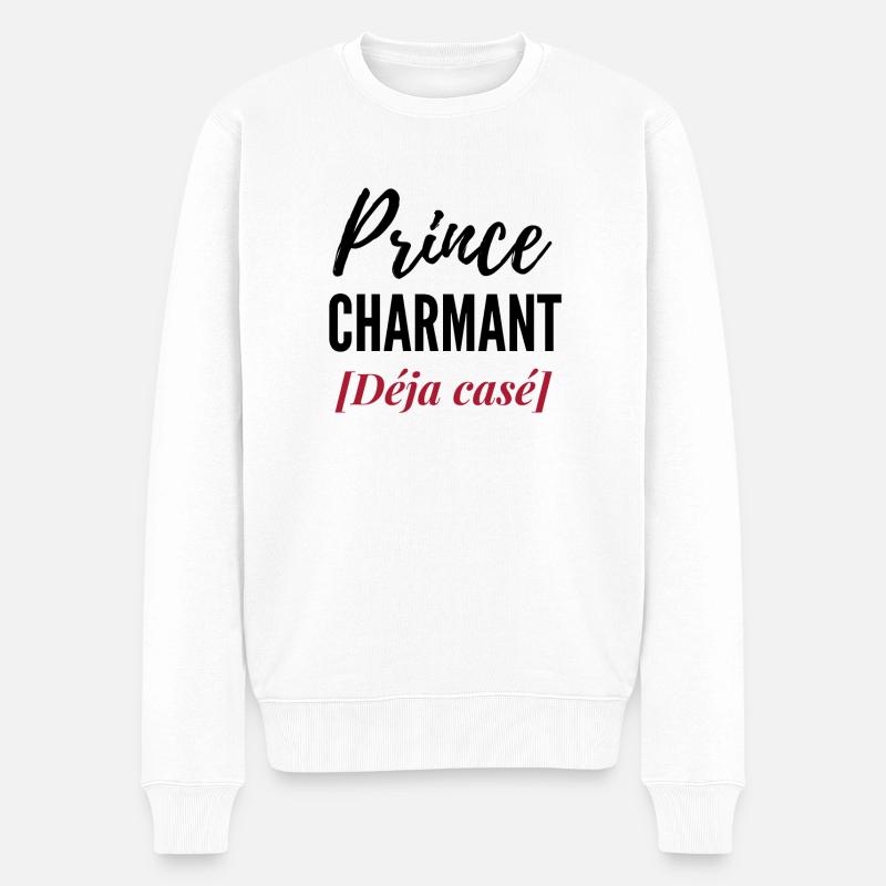 Prince charmant déjà casé - Pull Premium bio Homme - blanc