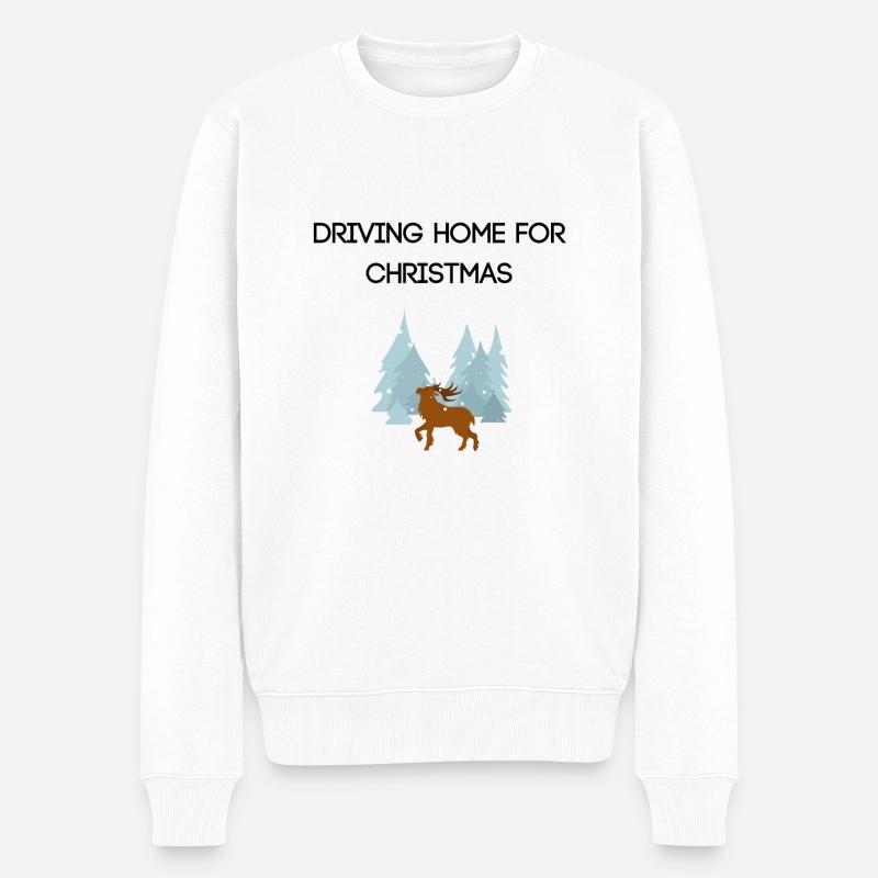 Christmas - Männer Premium Bio Pullover - Weiß