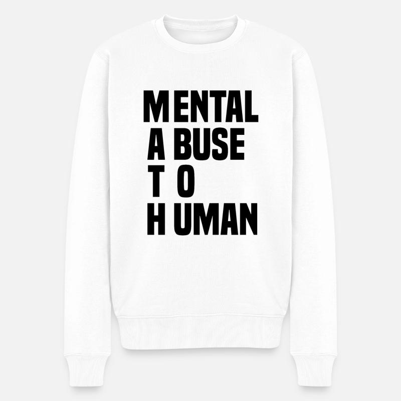 mathématiques - Pull Premium bio Homme - blanc