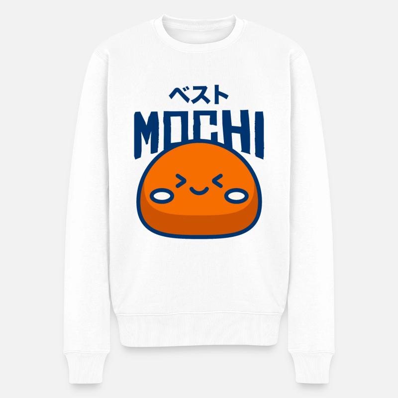 Mochi | Cuisine de rue japonaise - Pull Premium bio Homme - blanc
