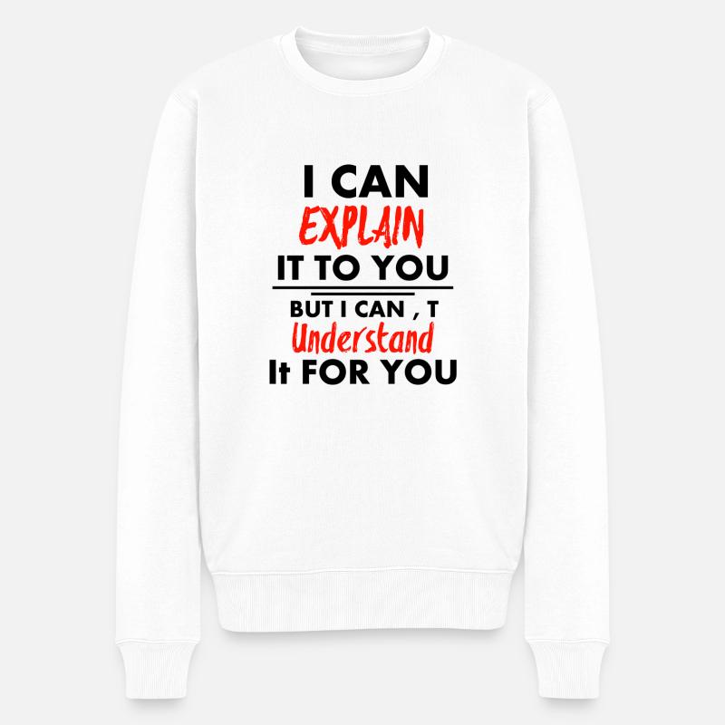 Dire un devis - Pull Premium bio Homme - blanc