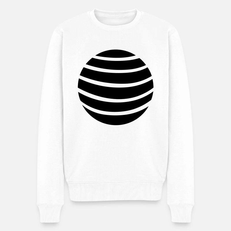 Kugel - Männer Premium Bio Pullover - Weiß
