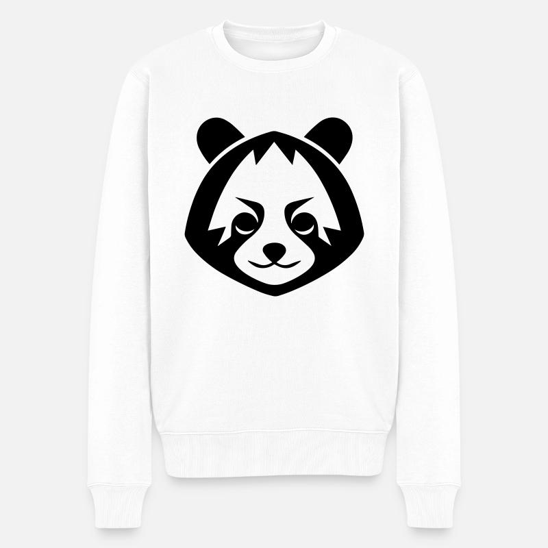 Panda roux - Pull Premium bio Homme - blanc