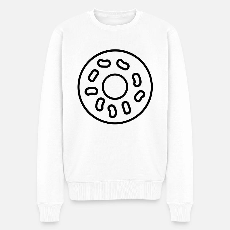 donut - Pull Premium bio Homme - blanc